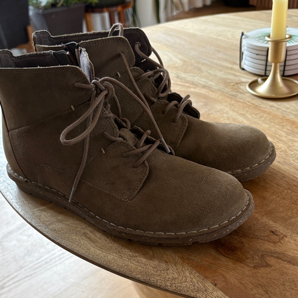 Clark Women’s Suede Lace-Up Ankle Boots